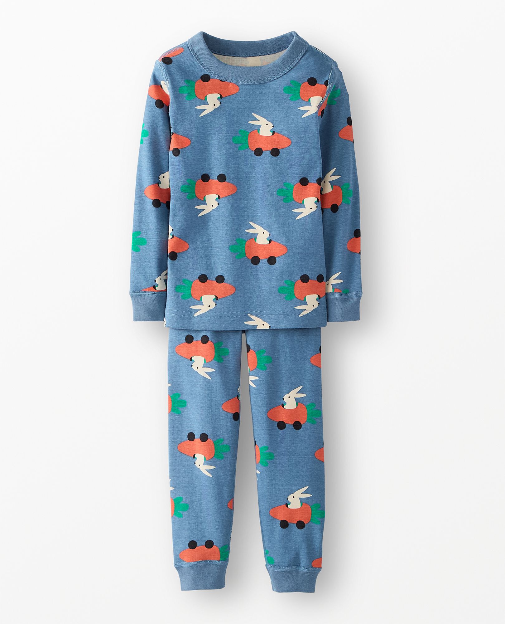 Easter HannaJams™ Pajama Set in Carrot Cars on Blue - main