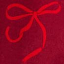 Women's Holiday HannaSoft™ Flannel Pajama Set in Bows on Beet Red - swatch