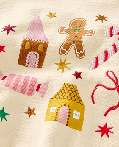 Holiday French Terry Graphic Sweatshirt in Candy Land - main