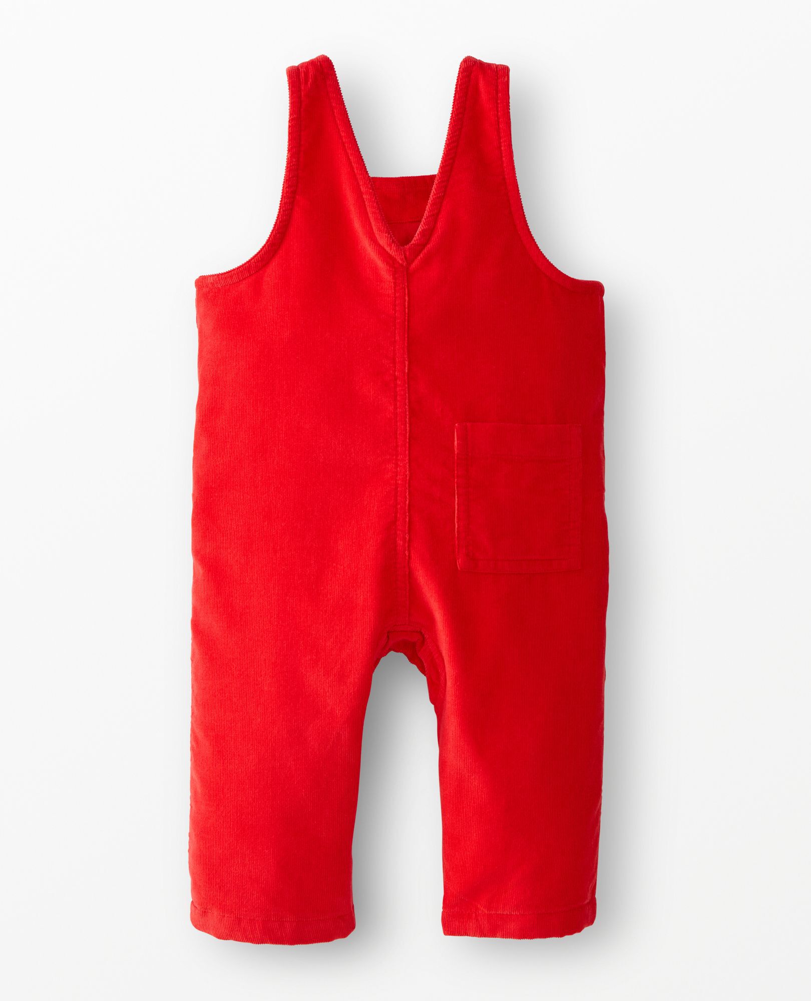 Baby Corduroy Overalls in Ribbon Red - main