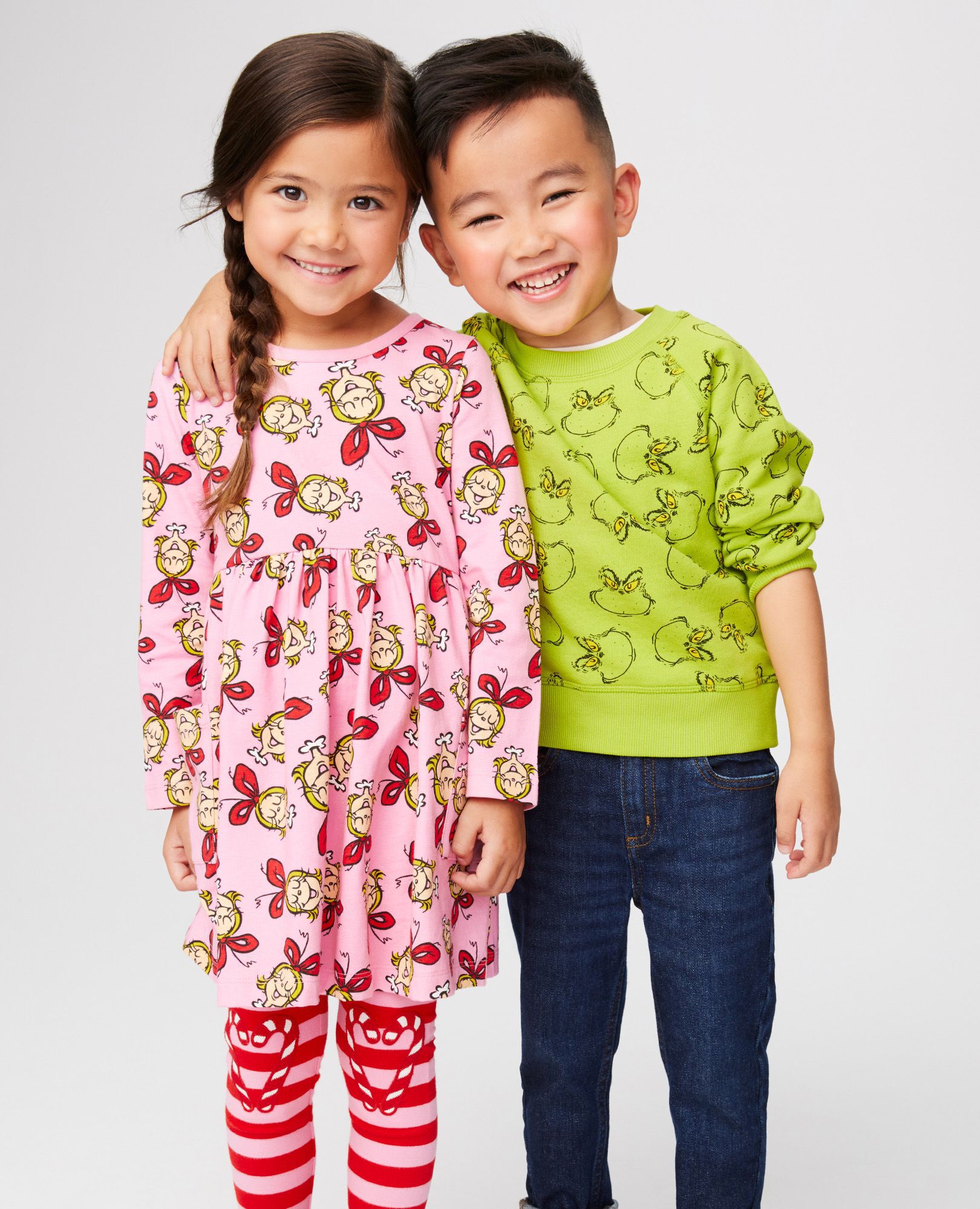 Dr. Seuss Cindy Lou Who Long Sleeve Play Dress with Pockets