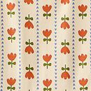 Long Sleeve Skater Dress with Pockets in Rows of Tulips - swatch