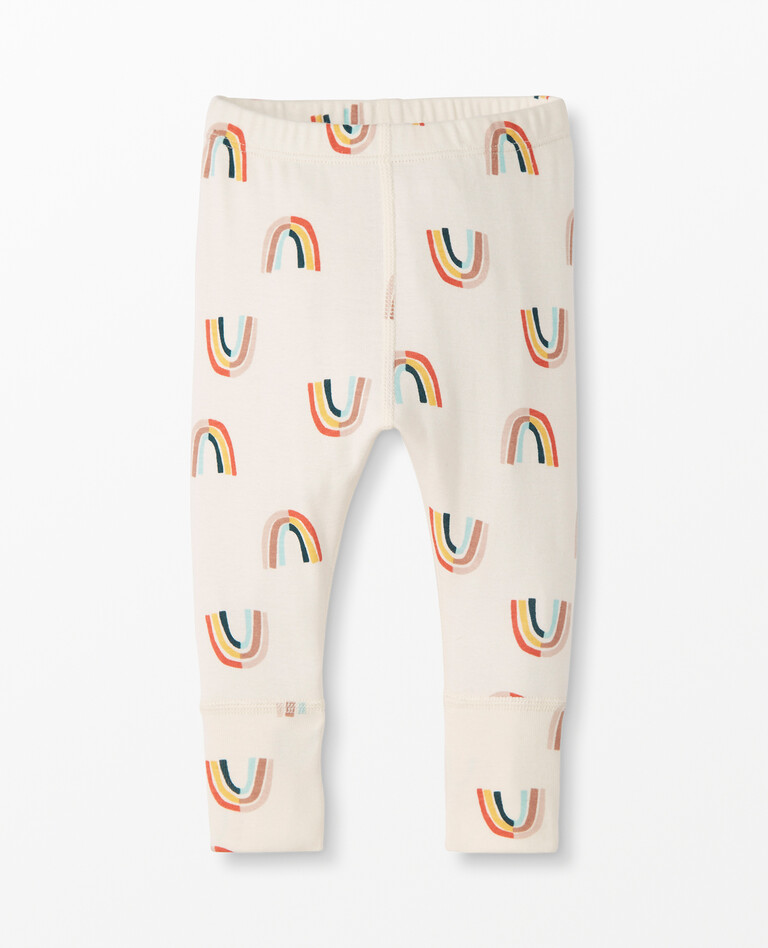 Baby Wiggle Pants In Organic Cotton in Retro Rainbows - main