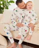 Adult Peanuts Valentines Long John Pajama Pant In Organic Cotton in Snoopy - main