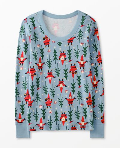 Women's Holiday Long John Pajama Top in Holiday Harvest - main