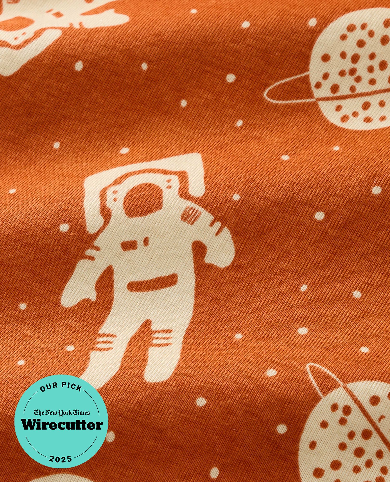 HannaJams™ Pajama Set in Astronauts on Bisque - main