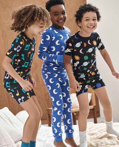 HannaJams™ Pajama Set in Multi Universe on Black - main