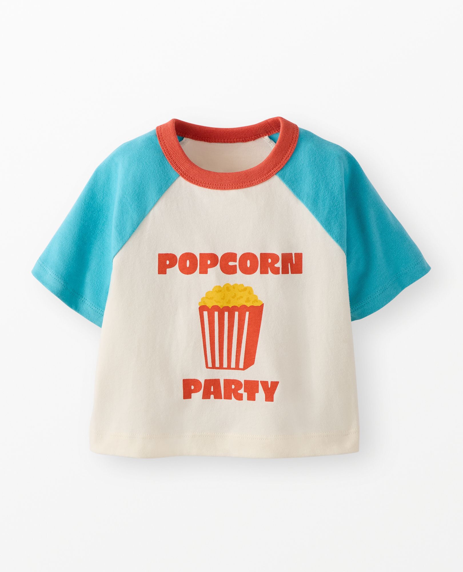 Baby Oversized Graphic T-Shirt in Popcorn Party - main