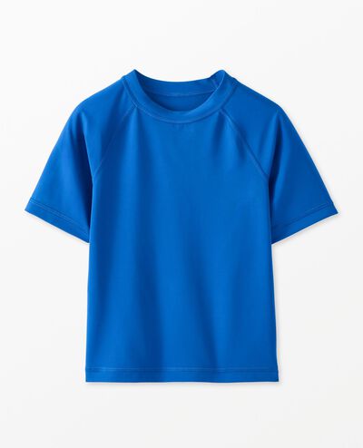 Short Sleeve Rashguard Top in Plunge Blue - main