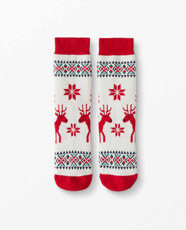 Adult Soft Knit Socks in Dear Deer - main