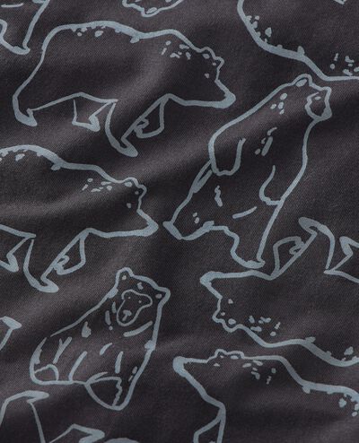 HannaSoft™ Pajama Set in North Air Bear Camo on Soft Black - main