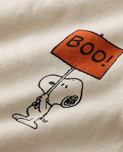 Peanuts Halloween Classic Fit Ringer T-Shirt in Snoopy Boo Graphic - main