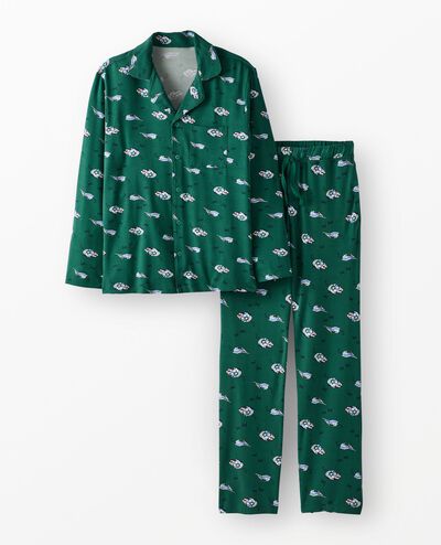 Adult STAR WARS™ Holiday Long Sleeve HannaSoft™ Pajama Set in Star Wars Ships - main