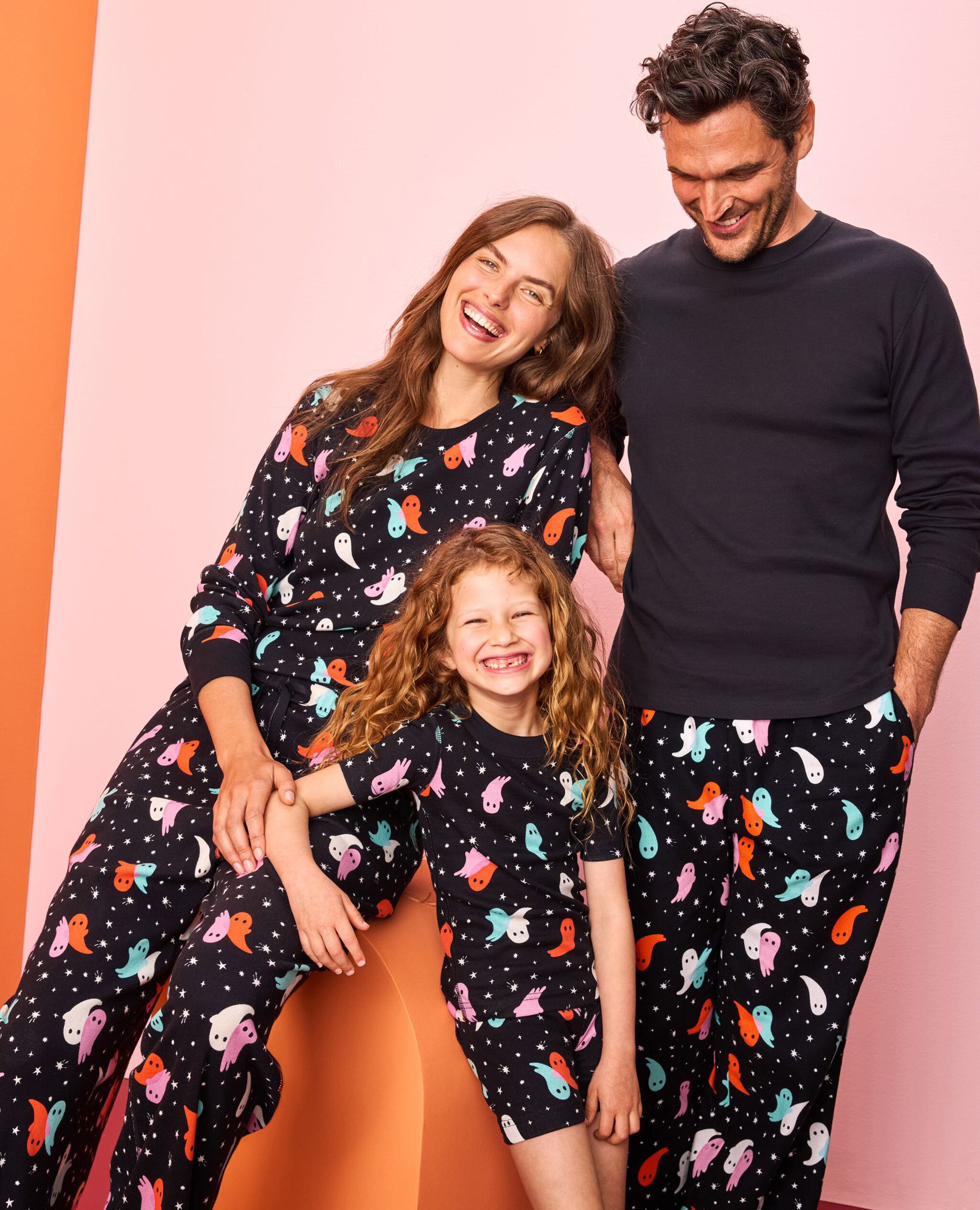 Halloween HannaJams™ Pajama Set in Sparkling Boos on Black - main