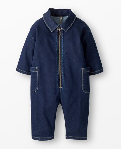 Denim Jumpsuit in Dark Wash Denim - main