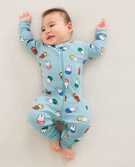 Miffy Baby Zip Sleeper in Miffy Raincloud - main