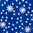 Adult Holiday Flannel Pajama Top in First Snow on Galactic Blue - swatch