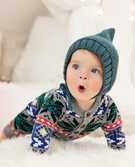 Baby Holiday Romper In Combed Cotton in Winter Festival - main