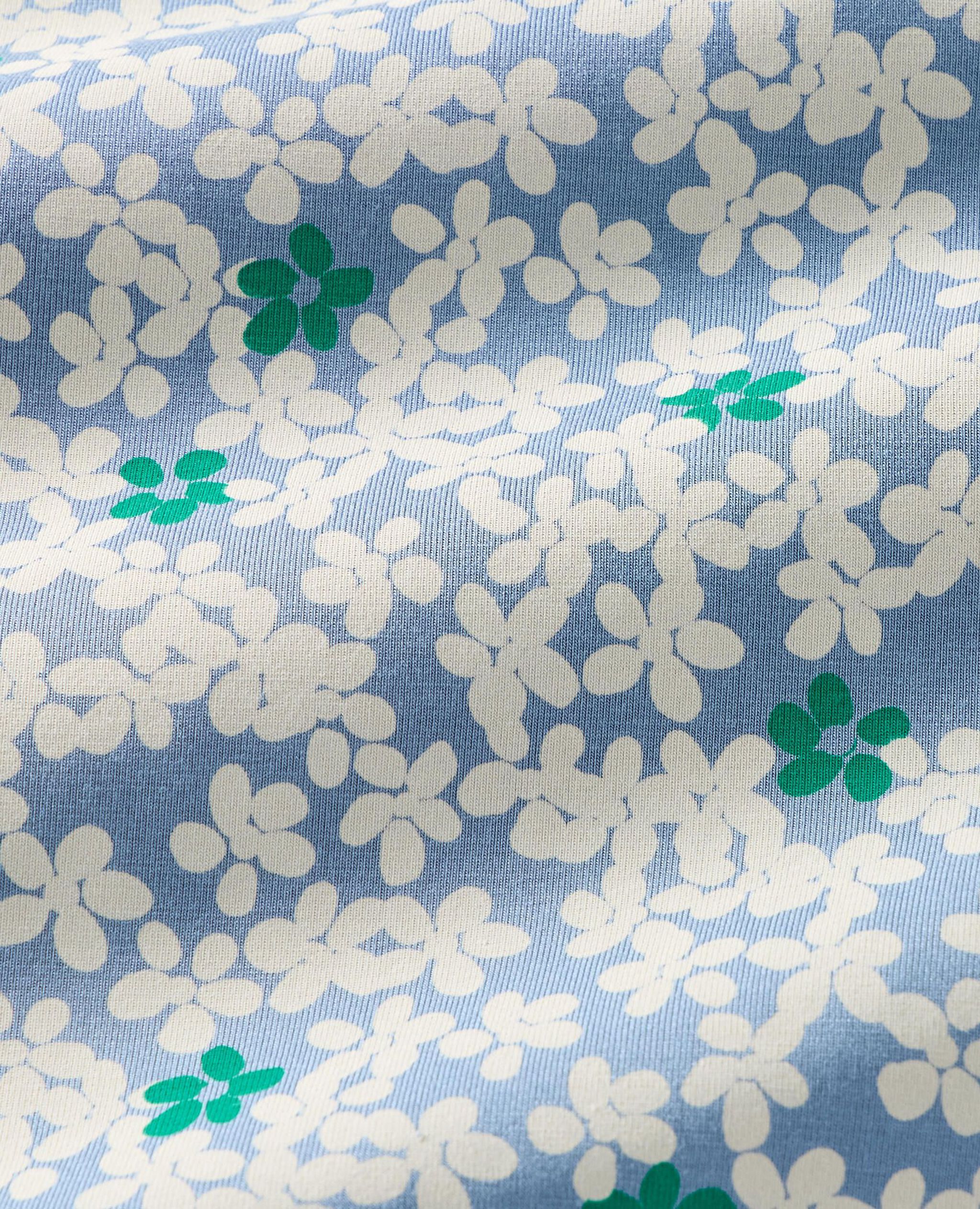 Women's Short Sleeve HannaSoft™ Pajama Set in Scattered Daisies on Blue - main