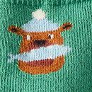 Holiday Crew Socks in Fresh Catch on Bottle Green - swatch