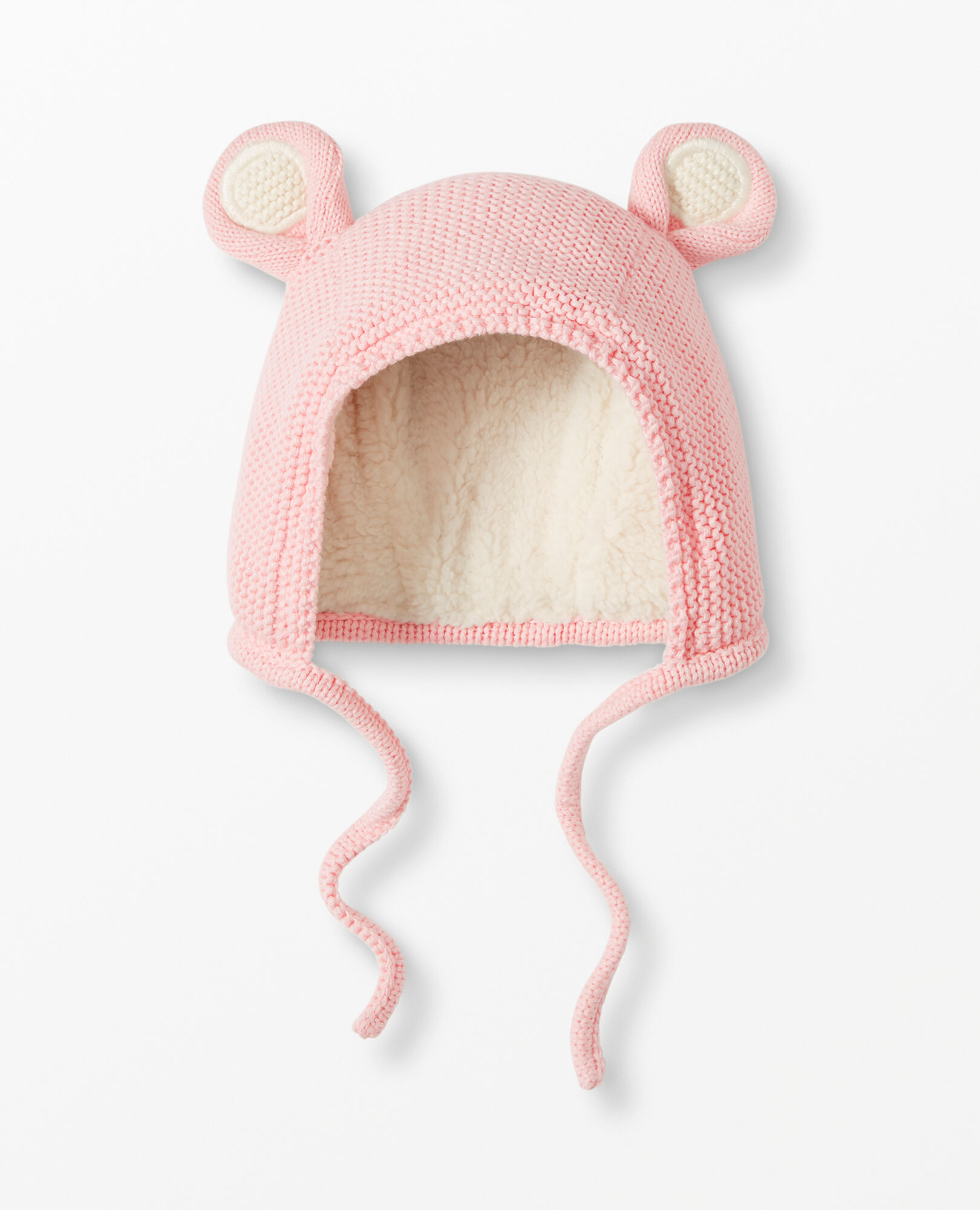 New Hanna Andersson Childrens Hat Warm Critter Mouse Gray Pink XXS 0-3 Months 
