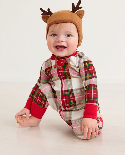Baby Holiday Zip Sleeper in Family Holiday Plaid - main