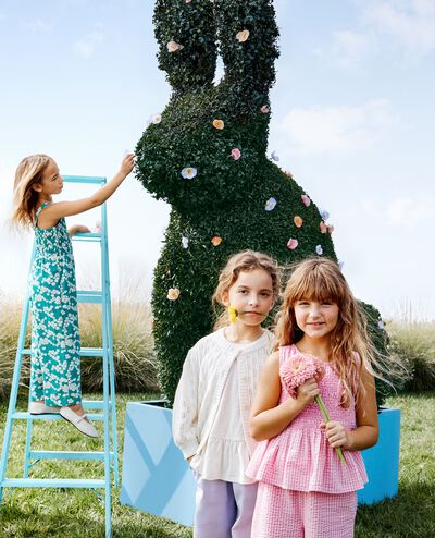 Sleeveless Seersucker Top & Wide Leg Pants Set in Pink Gingham - main