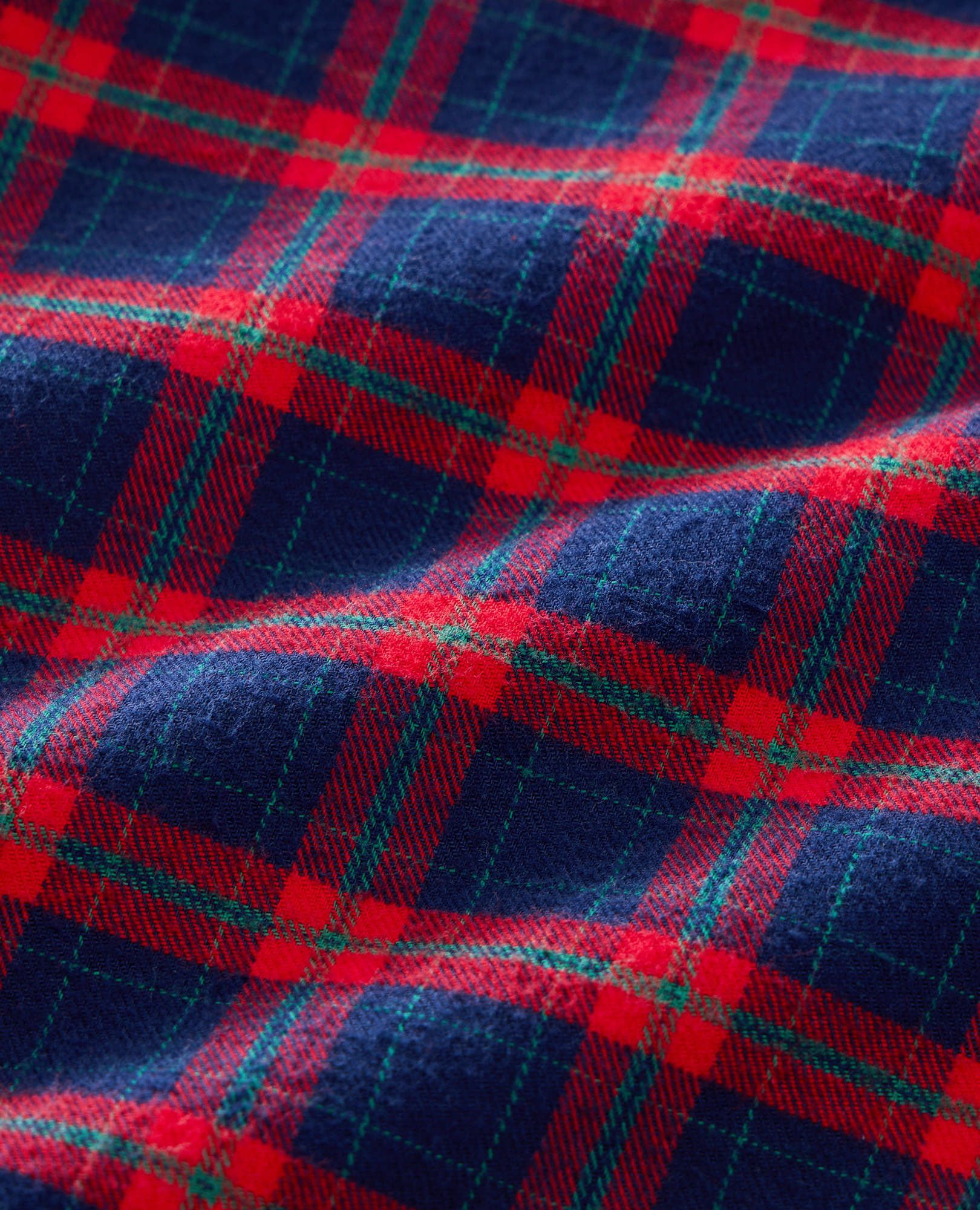 Adult Holiday Flannel Pajama Pants in Navy Holiday Plaid - main