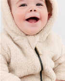Baby Bear Jacket In Recycled Marshmallow in Light Oat - main