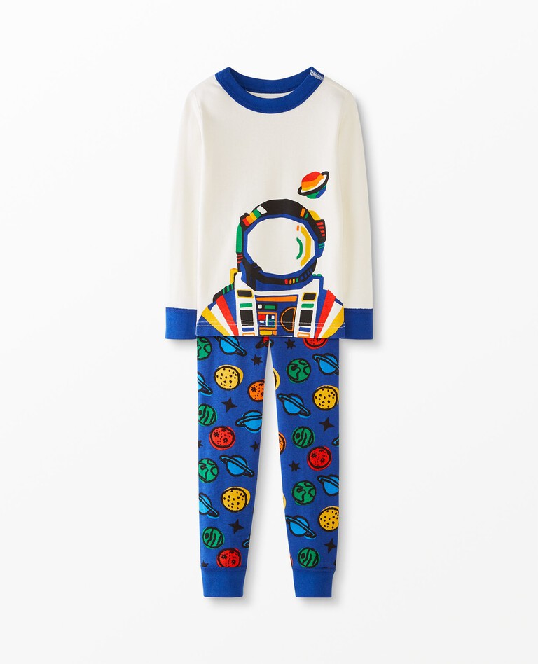Character Long John Pajama Set in Astronaut - main