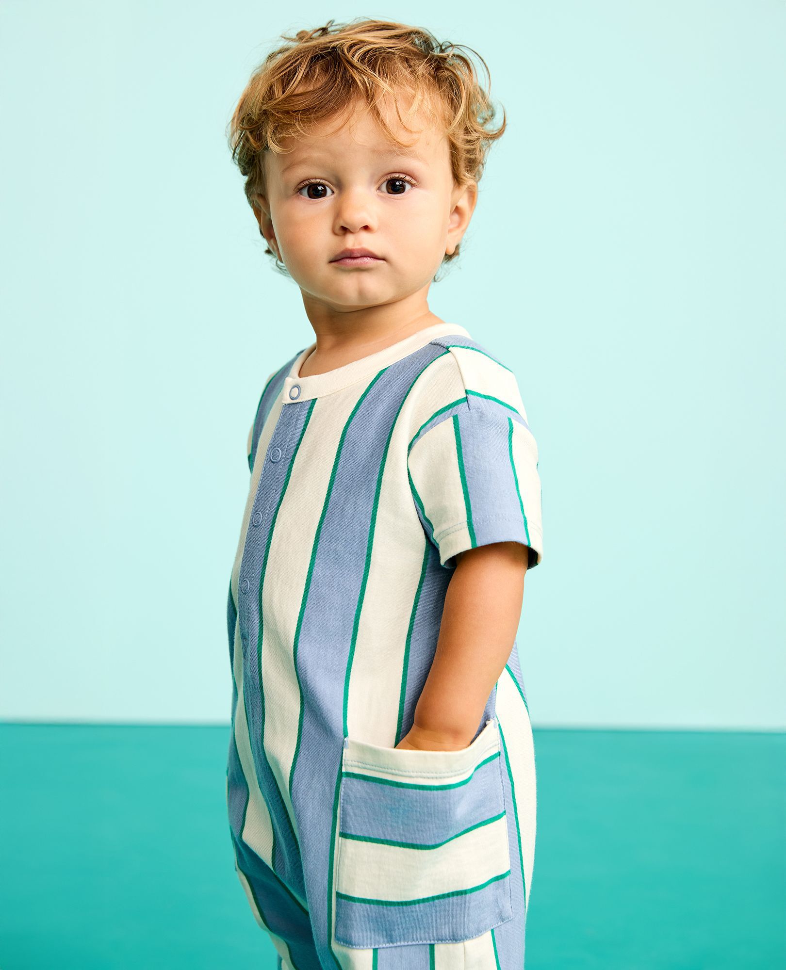 Baby Henley Romper | Hanna Andersson