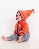 Baby Embroidered Jacket In Recycled Fleece in North Air - main