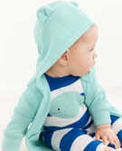 Baby Bear Hoodie In Organic French Terry in Wave - main