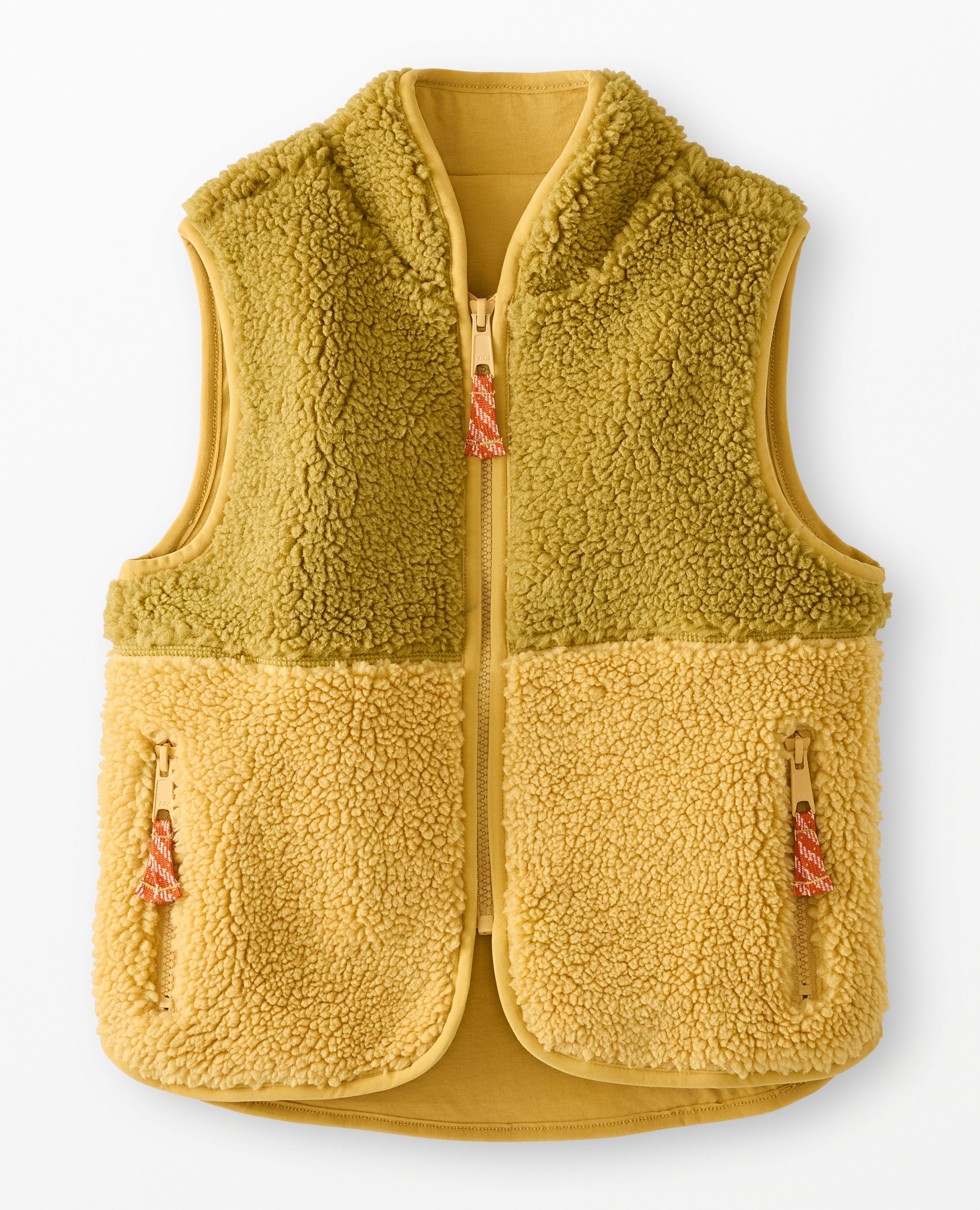 Faux Shearling Vest in Tapenade - main