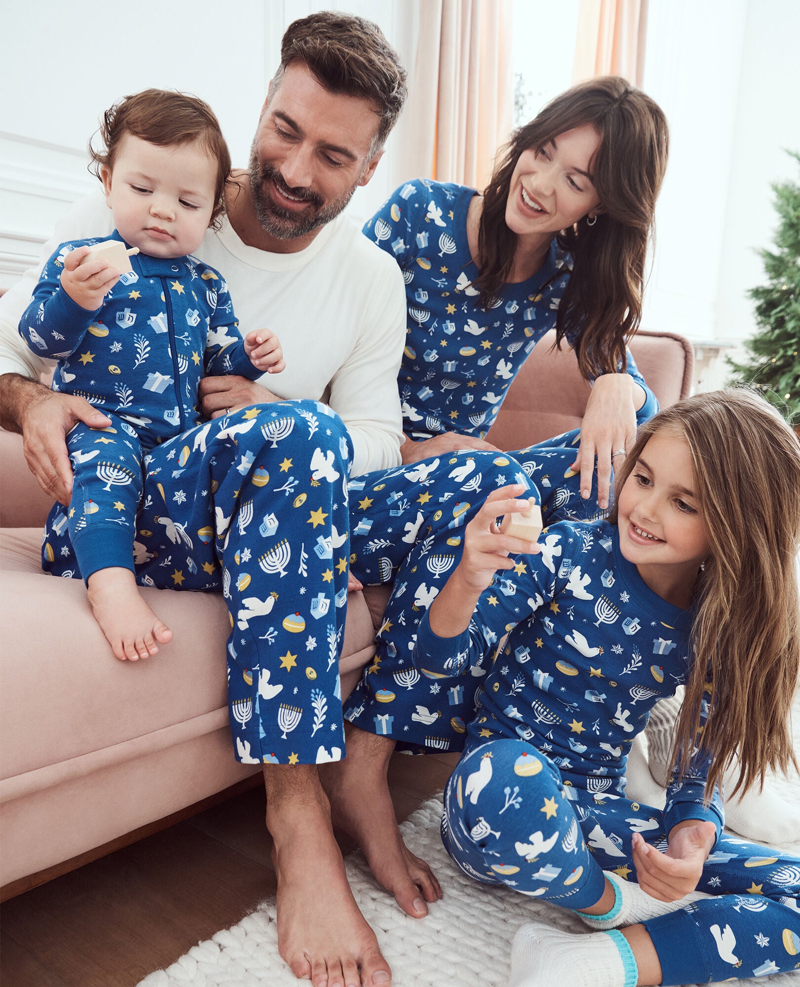 Holiday Light Love Hanukkah Matching Family Pajamas Hanna Andersson