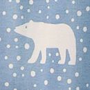 Adult Holiday Relaxed Fit Pajama Set in Snowy Polar Bear on North Air - swatch