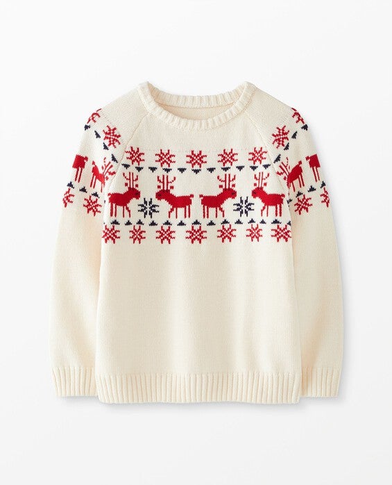 Girls' & Boys' Dear Deer Holiday Sweater - Size Little Kids 4 by Hanna Andersson