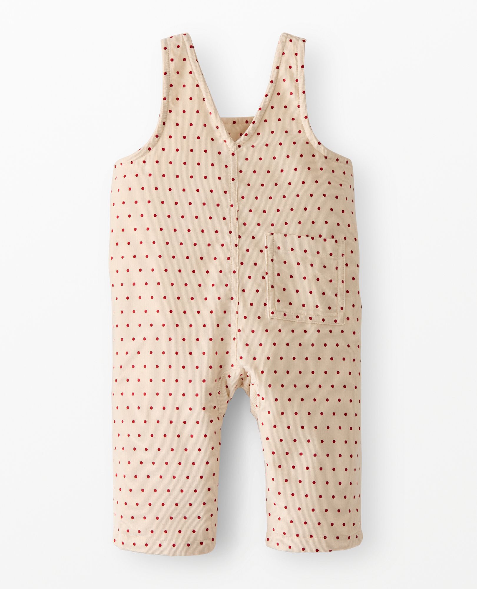 Baby Corduroy Overalls in Tiny Dots on Lambs Wool - main