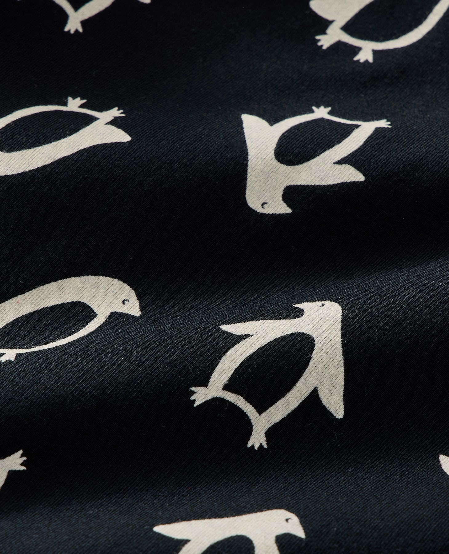 Women's Long Sleeve HannaSoft™ Pajama Set in Squeaky the Penguin on Black - main