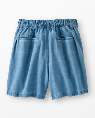 Chambray Shorts in Light-Medium Wash - main