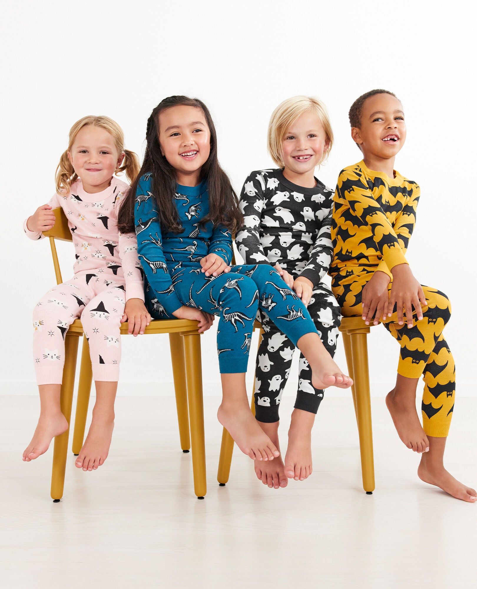 Kids Halloween Long John Pajama Set