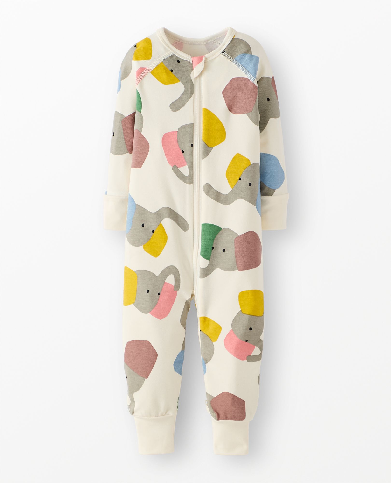 HannaSoft™ Stretch Sleeper in Colorful Elephants - main