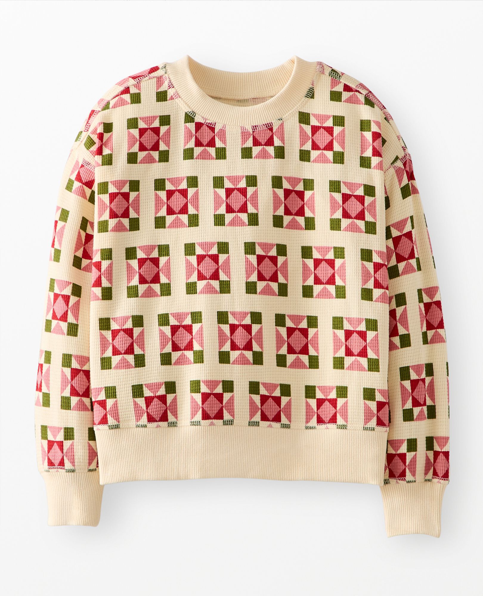 Holiday Waffle Crewneck | Hanna Andersson