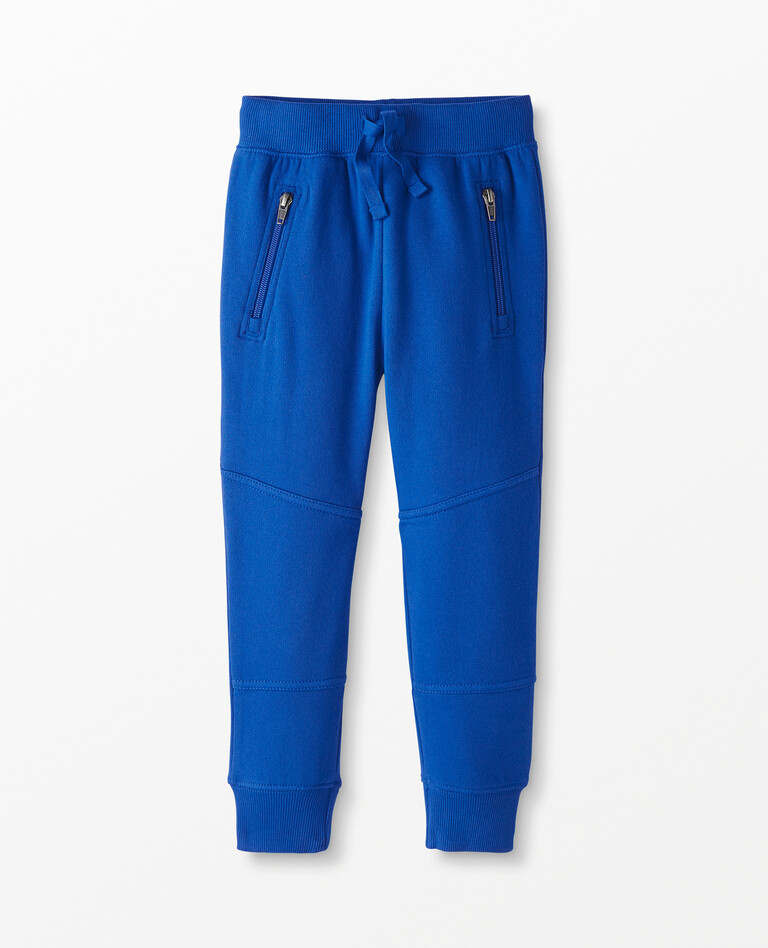 Double Knee Slim Sweatpants in Baltic Blue - main