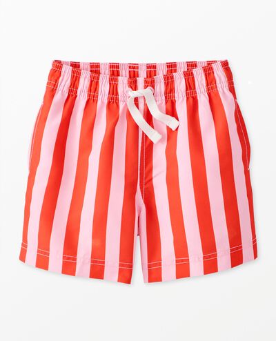 Striped Swim Trunks in Pink Lilac/Orange Spice - main