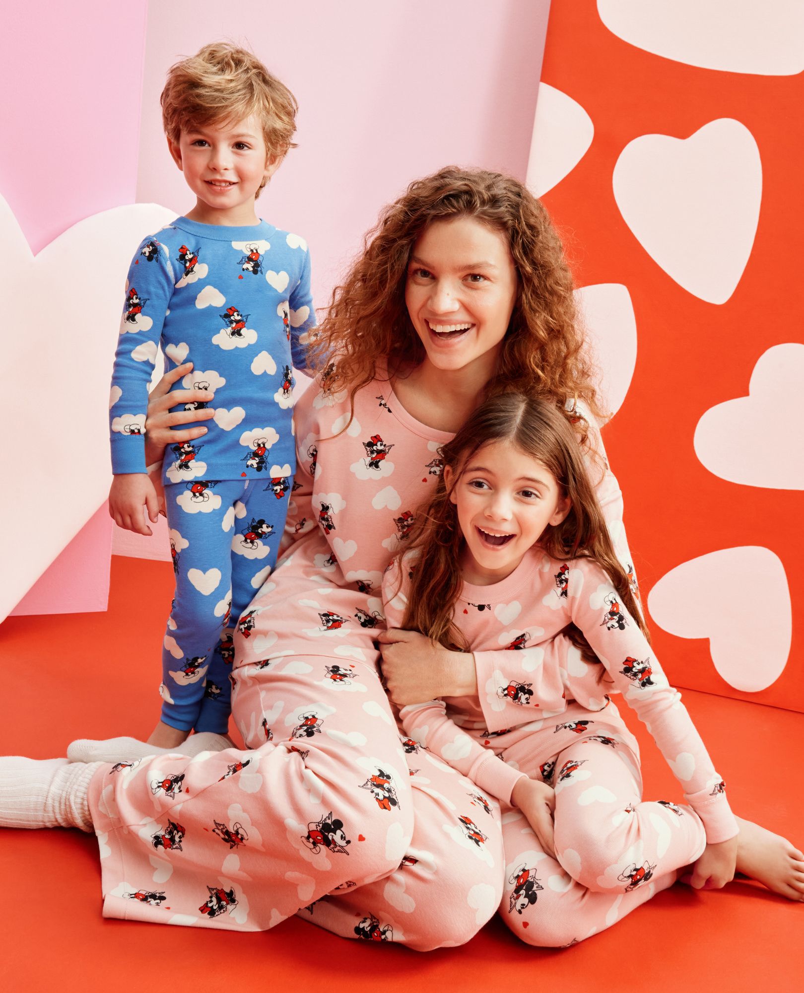 Disney Mickey Mouse HannaJams™ Pajama Set in Mickey Minnie Cupid Pink - main