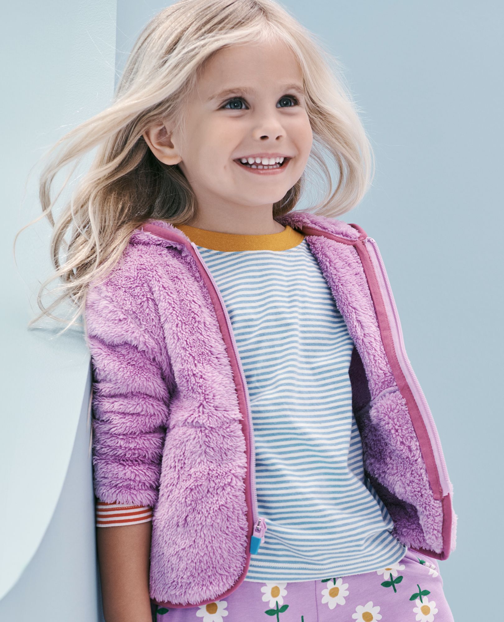 Marshmallow Fleece Zip Up Hoodie