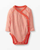 Baby Side Snap Bodysuit In Organic Cotton in Red Pepper - main