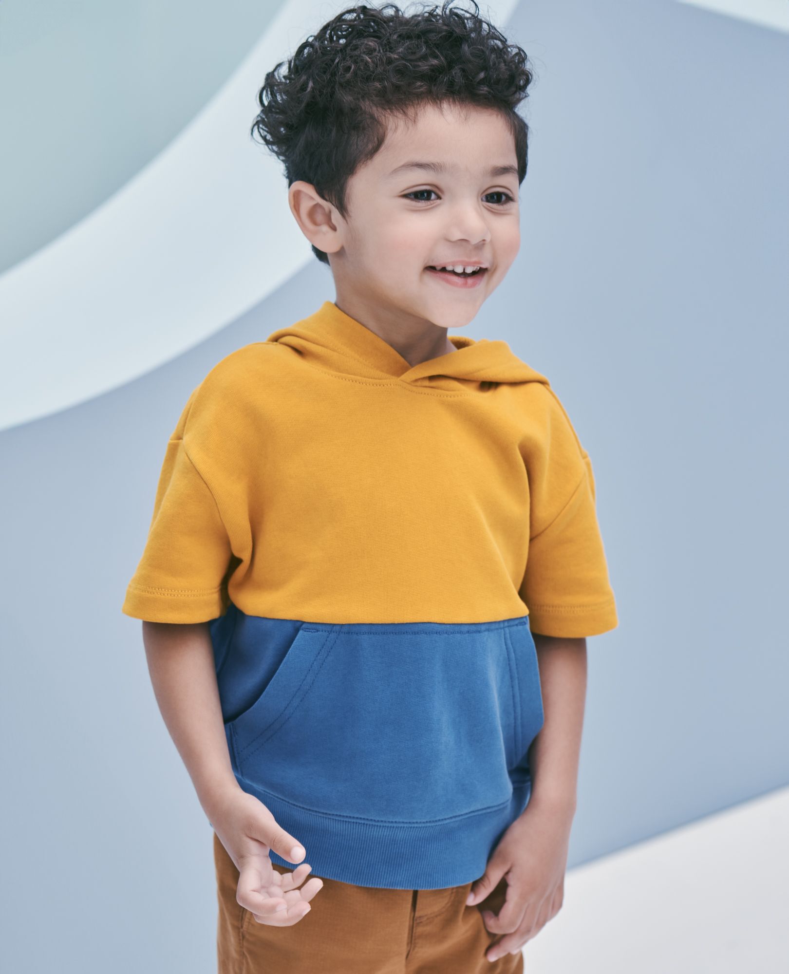 Yellow short sleeve hoodie clearance