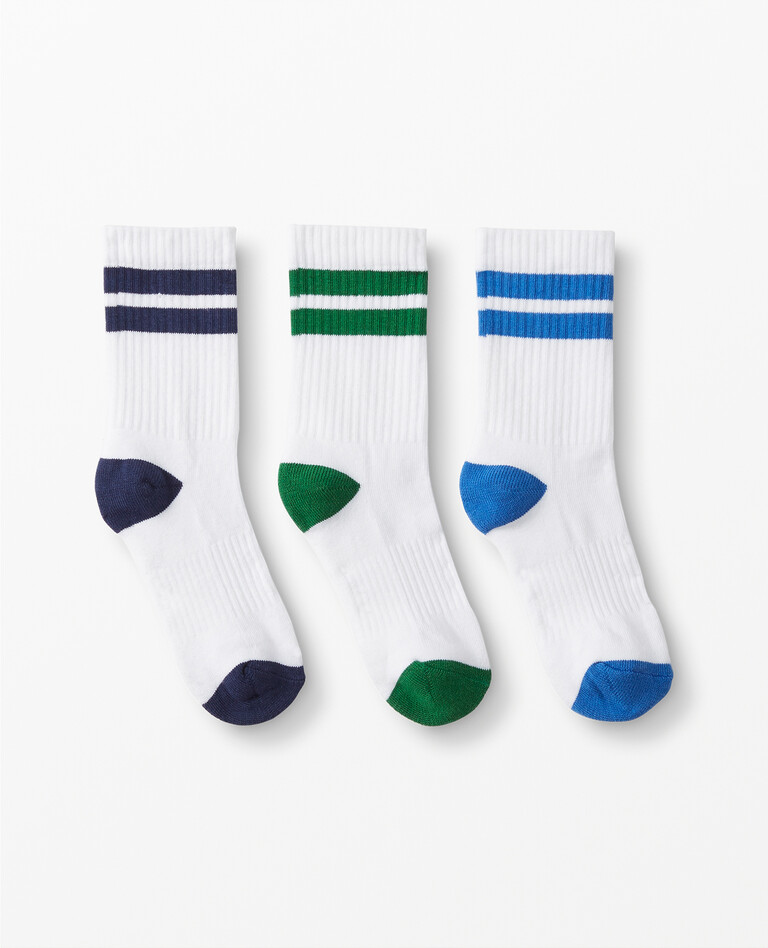Bright Basics Socks 3-Pack in Navy Blue Multi - main
